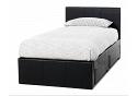 3ft Latino Black Faux Leather 2 Drawer Bed Frame 2